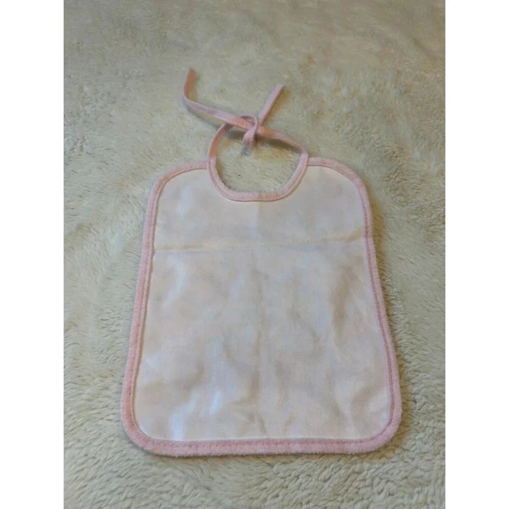 Vintage 90s There's Nobody Like Mom Bunny Flowers Tie Bib